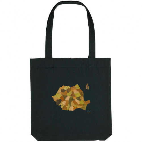 Map of Romania tote bag